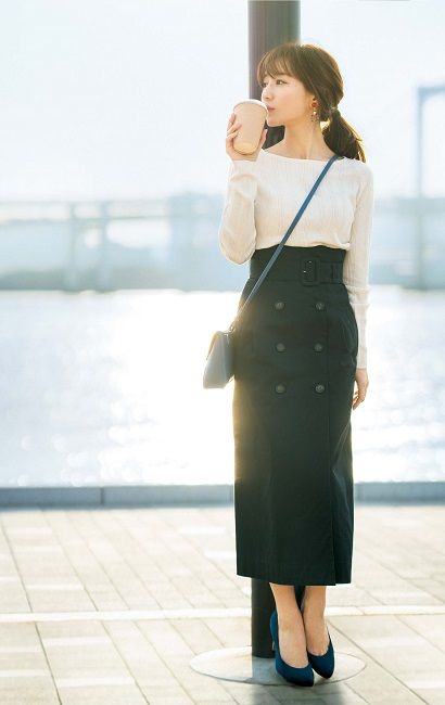 上班穿搭　裙子穿搭 ol套裝